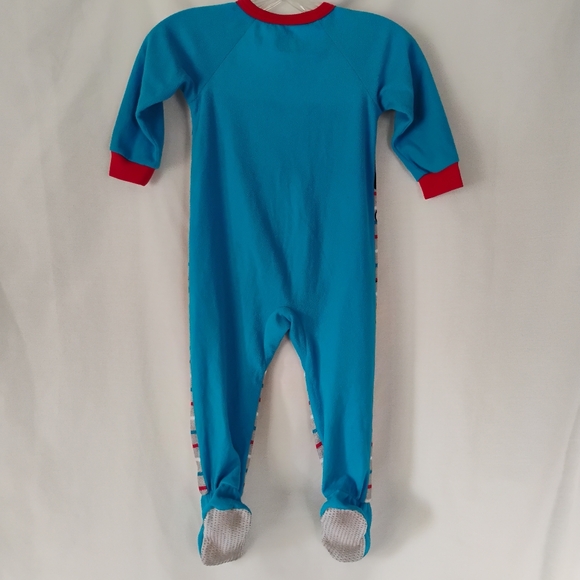 Disney Mickey Mouse & Pluto Blue Footie Pajamas Toddlers Comfy Footed Sleeper - Picture 9 of 16